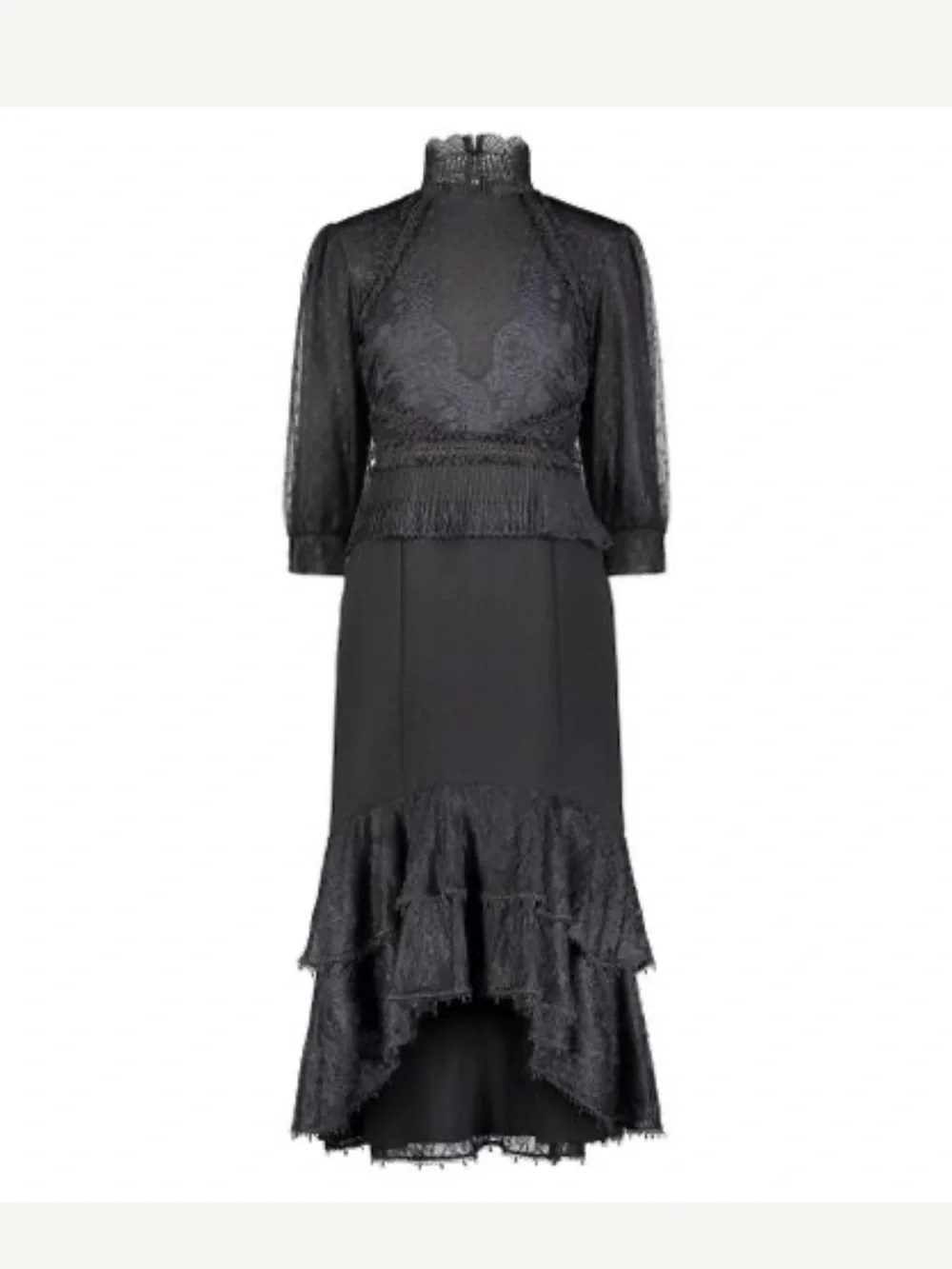 Ellie Makir Lace Hi Low Dress